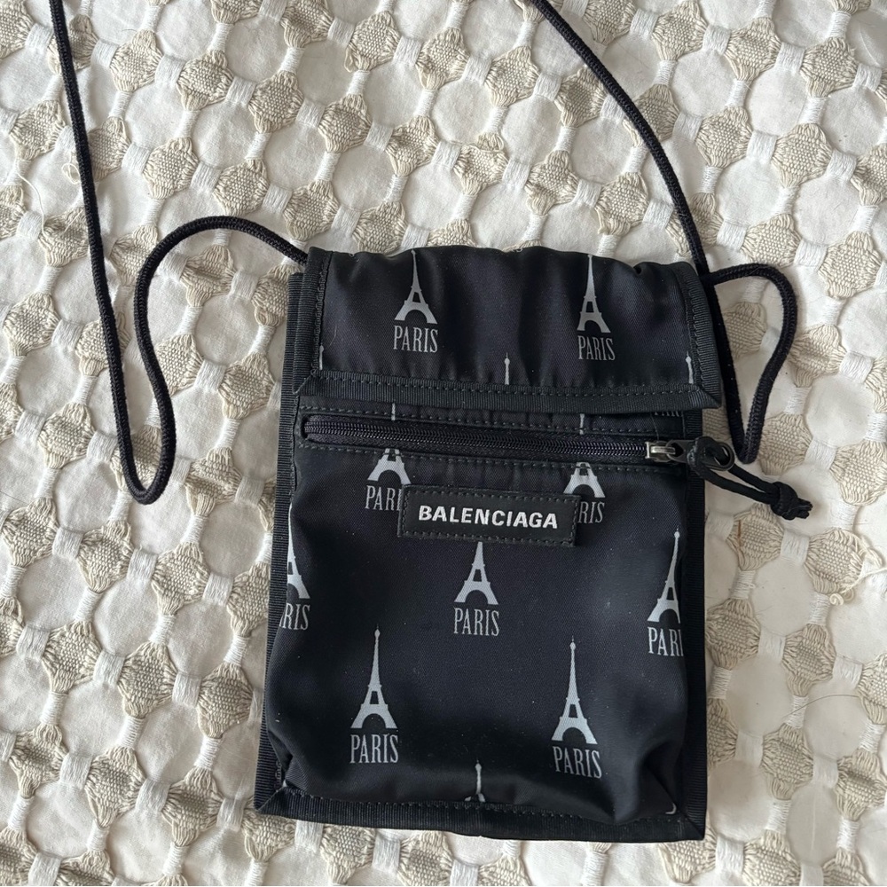 Balenciaga Black Paris Crossbody Bag